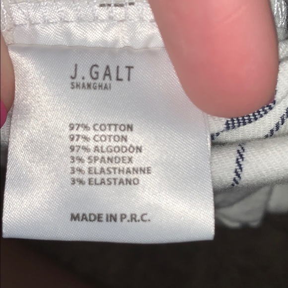 White and Blue Striped pants - Picture 3 of 3